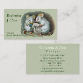 作家、研究者、編集者、本販売人、マネージャー 名刺 (正面/裏面)