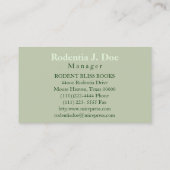 作家、研究者、編集者、本販売人、マネージャー 名刺 (裏面)