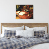 作家-紳士の机 キャンバスプリント (インサイチュ (寝室))