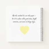 作家、自然、海愛好家に最適な贈り物 ノートブック (裏面)