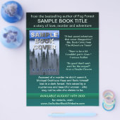 作家 著者 宣伝 本 カバー 緑 黒 チラシ (シングル)