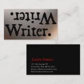 作家。 .retirW 名刺 (正面/裏面)