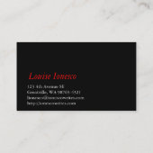 作家。 .retirW 名刺 (裏面)