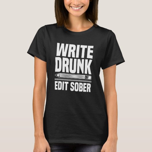 作家Edit Sober 書's Books小説家作家 Tシャツ (正面)