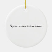 作成あなたの自身のカスタムな写真| セラミックオーナメント (裏面)