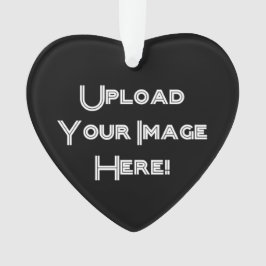 作成あなたの自身の写真のアップロードの陶磁器のオーナメント オーナメント
