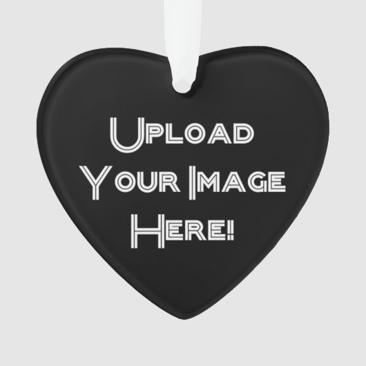 作成あなたの自身の写真のアップロードの陶磁器のオーナメント オーナメント (正面)