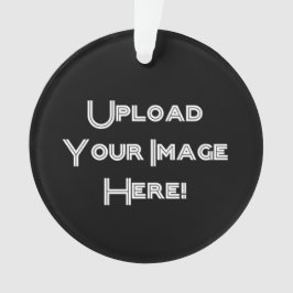 作成あなたの自身の写真のアップロードの陶磁器のオーナメント オーナメント