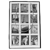 作成あなたの自身の写真のコラージュのギフトバッグ ミディアムペーパーバッグ (正面)