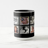 作成あなたの自身の写真のコラージュのコーヒー・マグ マグカップ (中央)