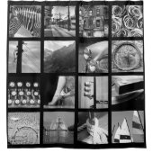 作成あなたの自身の写真のコラージュのシャワー・カーテン シャワーカーテン (正面)