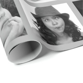 作成あなたの自身の10写真のコラージュのギフト用包装紙 ラッピングペーパー