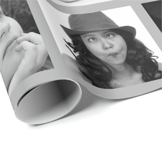 作成あなたの自身の10写真のコラージュのギフト用包装紙 ラッピングペーパー (ロールコーナー)