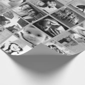作成あなたの自身の42写真のコラージュのギフト用包装紙 ラッピングペーパー (角)