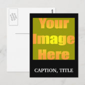 作成あなたの自身写真1 caption01 ポストカード (正面/裏面)