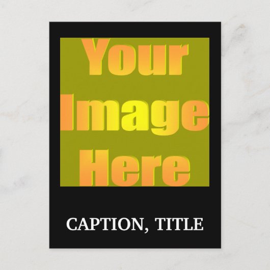 作成あなたの自身写真1 caption01 ポストカード (正面)