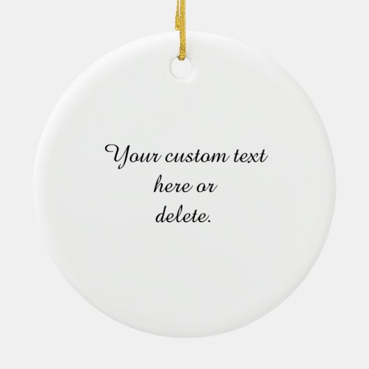 作成あなたの自身写真| セラミックオーナメント (裏面)