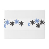 作成こうもりバー(ユダヤ教の)バル・ミツバー招待状バンドラップ 招待状ベリーバンド (裏面例)