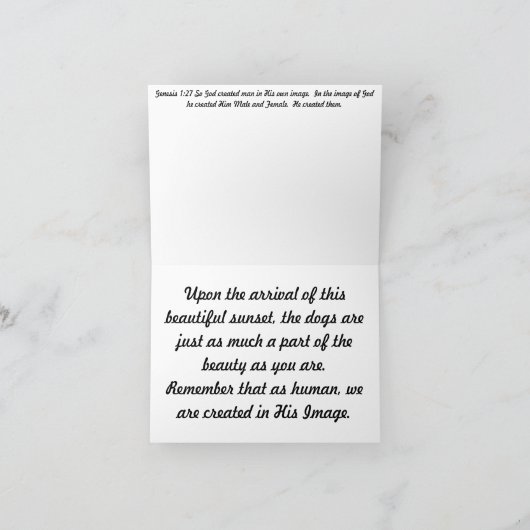 作成されたユーザーの名刺 サンキューカード (内部)