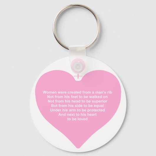 作成された女性 キーホルダー (正面)