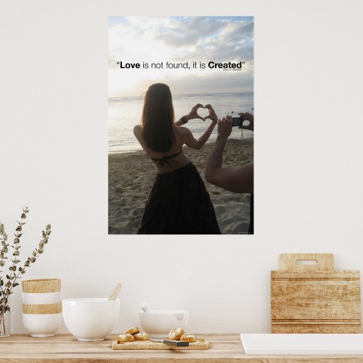 作成された愛 ポスター (キッチン)