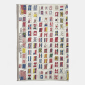 作成されるヴィンテージの国旗の図表- 1863年 キッチンタオル (縦)