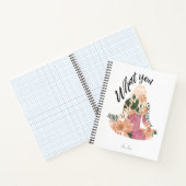 作成した想像女性ポーズモノグラム ノートブック (内部)