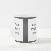 作成して下さいあなた自身の3つの写真の曇らされたガラスのマグ(10oz)を フロストグラスマグカップ (正面左)