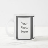 作成して下さいあなた自身の3つの写真の曇らされたガラスのマグ(10oz)を フロストグラスマグカップ (左)