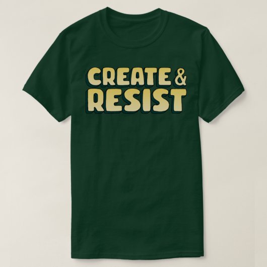 作成して抵抗する Tシャツ (デザイン正面)