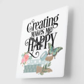 作成すると幸せな壁時計 スクエア壁時計 (傾斜)