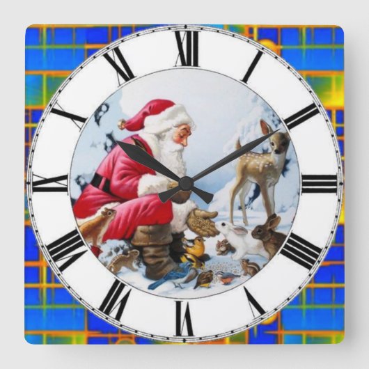 作成すカスタマイズる壁時計 スクエア壁時計 (正面)