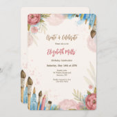 作成と祝実行 招待状 (正面/裏面)