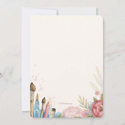 作成と祝実行 招待状 (裏面)