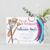 作成と祝絵を描 SIPパーティー招待状 招待状 (スタンド正面)