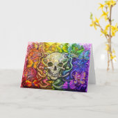 作成のサイクル カード (黄色い花)