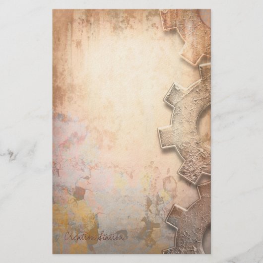 作成の場所- Steampunkの文房具 便箋 (正面)