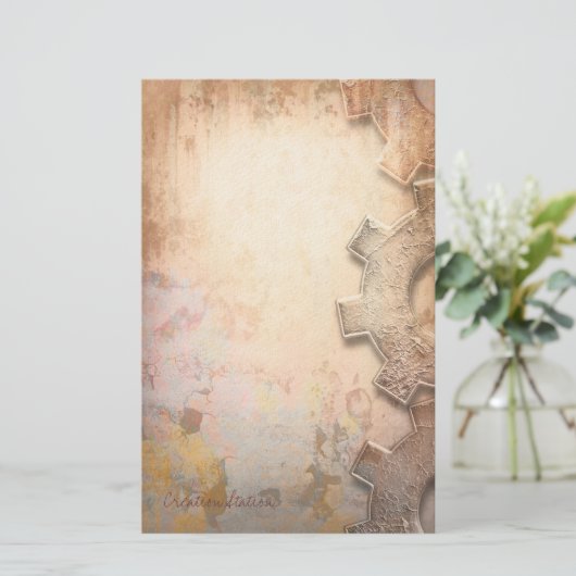 作成の場所- Steampunkの文房具 便箋 (スタンド正面)