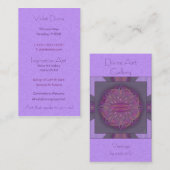 作成の曼荼羅 名刺 (正面/裏面)