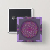 作成の曼荼羅 缶バッジ (正面&裏面)