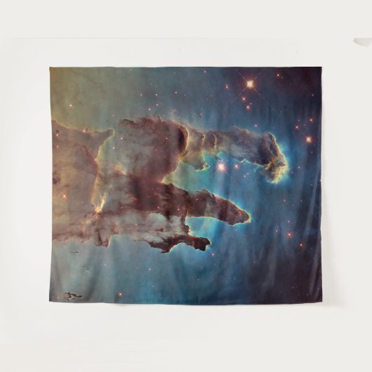 作成の柱の垂直宇宙写真 タペストリー (正面(横))