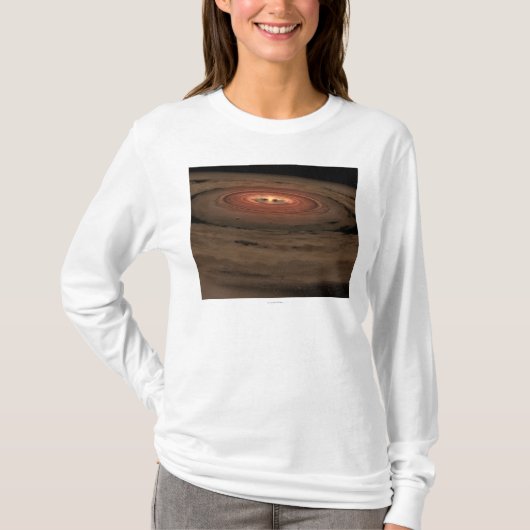 作成の芸術家の概念の小型太陽系 Tシャツ (正面)