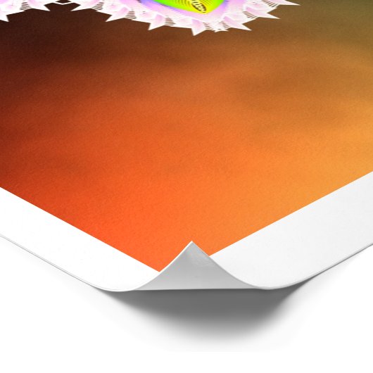 作成の開花 ポスター (角)