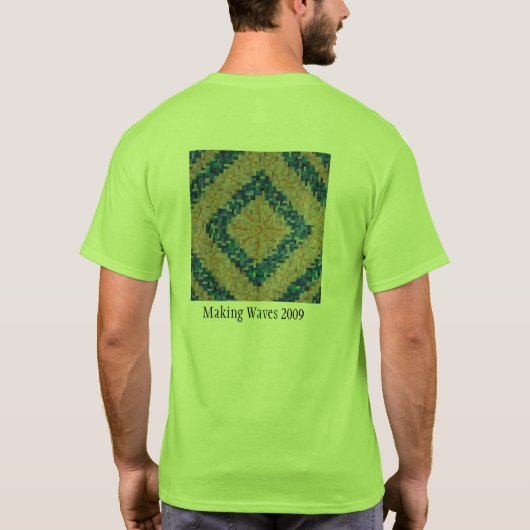 作成はユニセックスなTシャツ- 11色の一突き--をあなたの振ります Tシャツ (裏面)