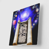 作成エックスニヒロ スクエア壁時計 (傾斜)