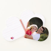 作成カスタムフォト文字ハート型らせん境界 ノートブック (内部)