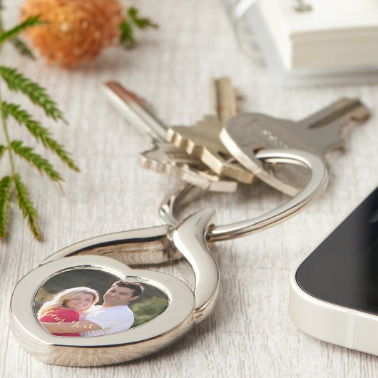 作成カスタムフォト誕生日バレンタインデーハート キーホルダー