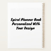 作成カスタムプランナーパーソナライズされた- Soft Cover De プランナー手帳 (裏面)