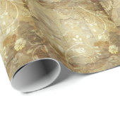 作成カスタムヴィンテージ紙花テンプレート ラッピングペーパー (ロールコーナー)