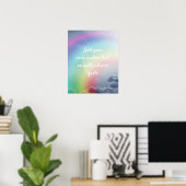 作成カスタム引用文ポスター – Rainbow Clouds ポスター (ホームオフィス)